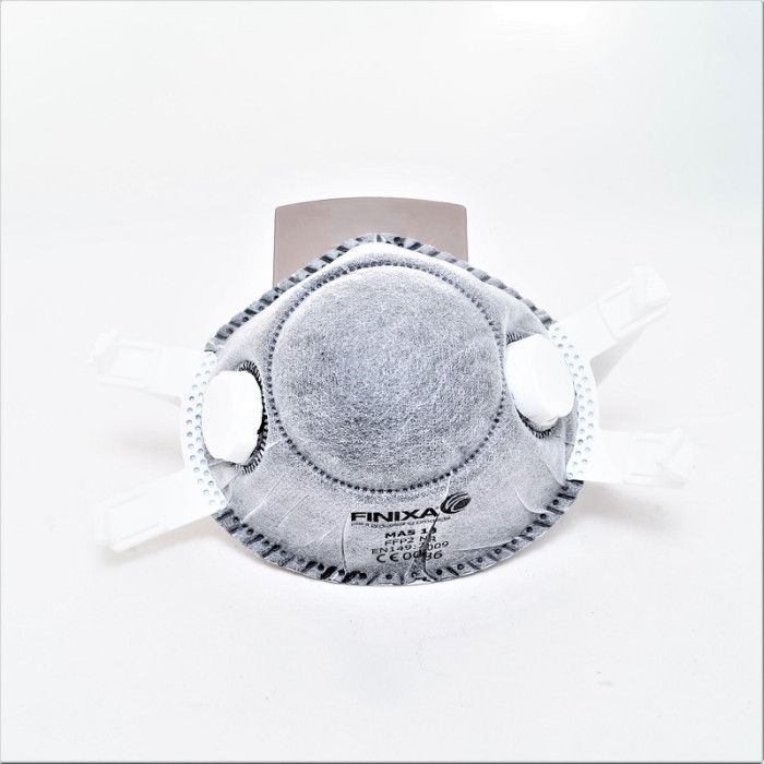 Респіратор із вугільним фільтром Finixa MAS13 P2 з 2 клапанами (5шт в уп) ціна за 1шт.