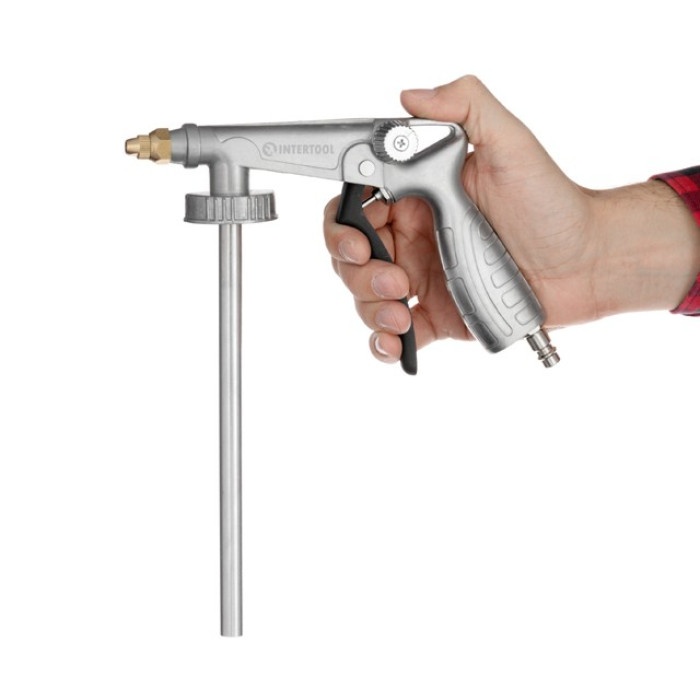 Пістолет під гравітекс пневматичний з гнучкою насадкою INTERTOOL PT-0703