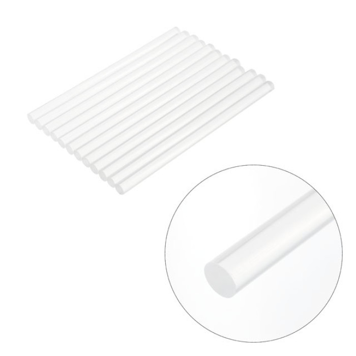 Комплект прозорих клейових стрижнів 11,2 мм x 200 мм, 12 шт INTERTOOL RT-1020