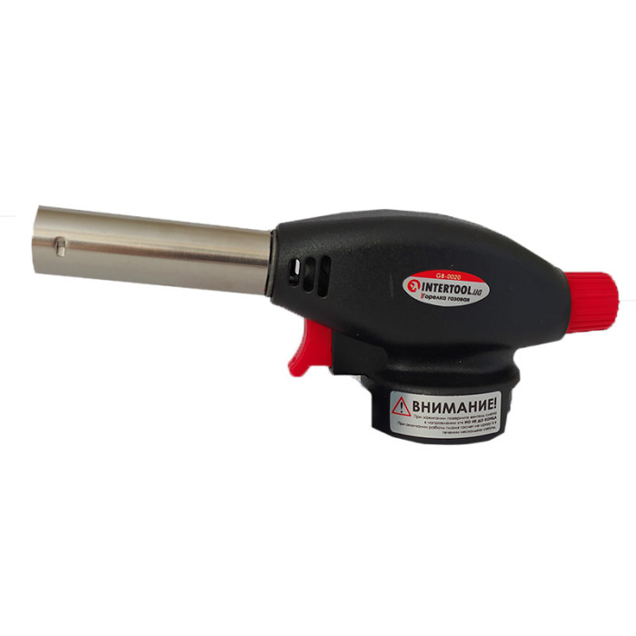 Пальник газовий з п'єзозапалюванням INTERTOOL GB-0020