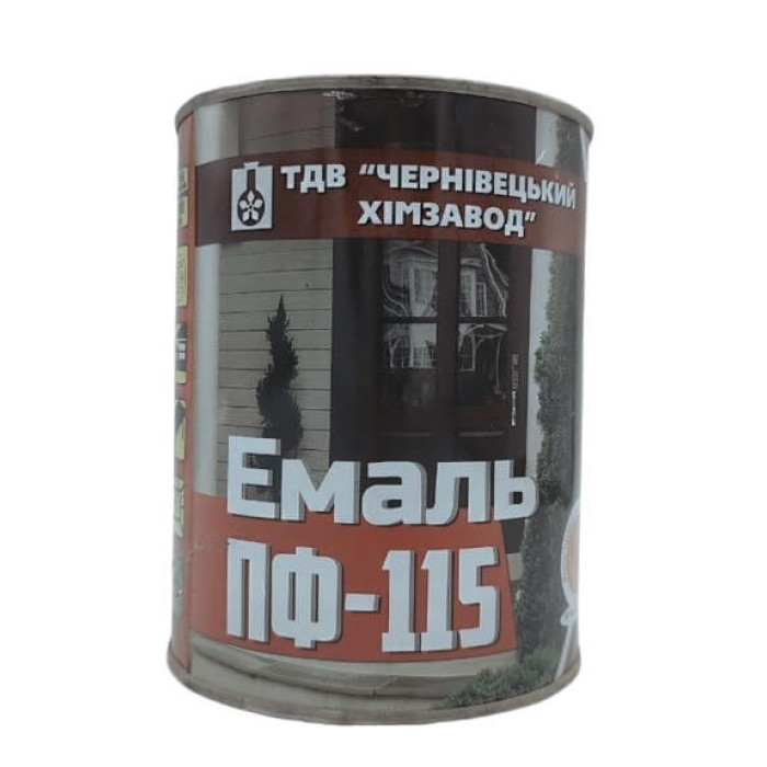 Эмаль хаки ХЗЧ ПФ-115 для внутренних и наружных работ 0,9 кг