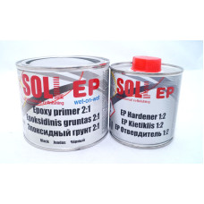 Грунт епоксидний SOLL із затверджувачем 2:1 чорний 0.75 л (S-EP 05B)