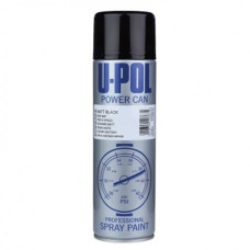 Фарба чорна матова U-POL Power Can аерозоль (PCMB/AL) 500 мл
