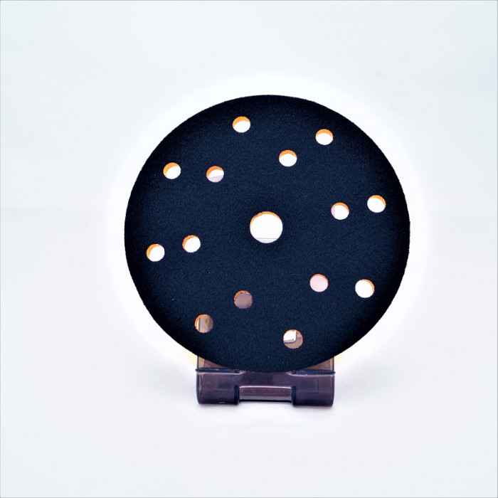 Універсальна жорстка підкладка 15 отворів, липучка, 150мм помаранчева PYRAMID