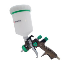 Пневматичний краскопульт LVLP GREEN професійний, з дюзою 1.3мм, INTERTOOL PT-0132