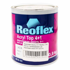Акрилова емаль 4+1 Reoflex 299 taxi (0,8 л) + затверджувач до акрилової емалі 4+1 (0,2 л)