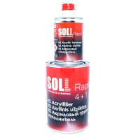 Грунт акриловий SOLL SFR 4+1 HS швидковисихаючий, сірий 1л + відп. 0,25л