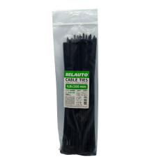 Хомути пластикові чорні 4,8х300мм (100шт) поштучно BELAUTO (арт. B48300)