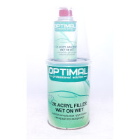 Грунт акриловий сірий 0,9л + затв. 2К мокрий по мокрому Optimal 6+1 (AF 55)