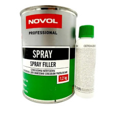 Шпаклівка поліефірна, що розпилює, NOVOL 380 0,8л (грунт-шпаклівка)