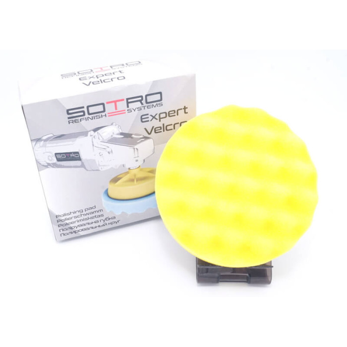 Полірувальне коло профіль на липучці SOTRO D150 / H25мм, жовтий, універсальний (арт. T091804)