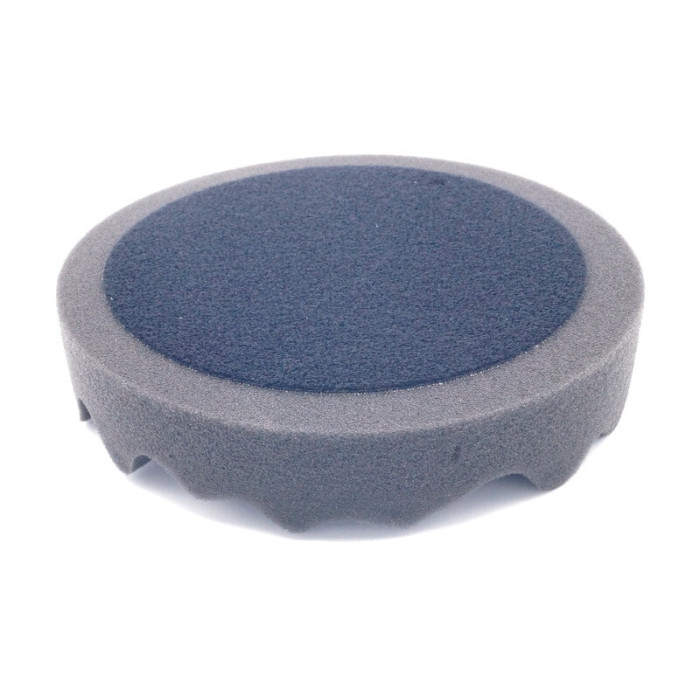 Губка полірувальна профіль на липучці SOTRO D150/H25мм, чорна - м'яка (арт. T091806)