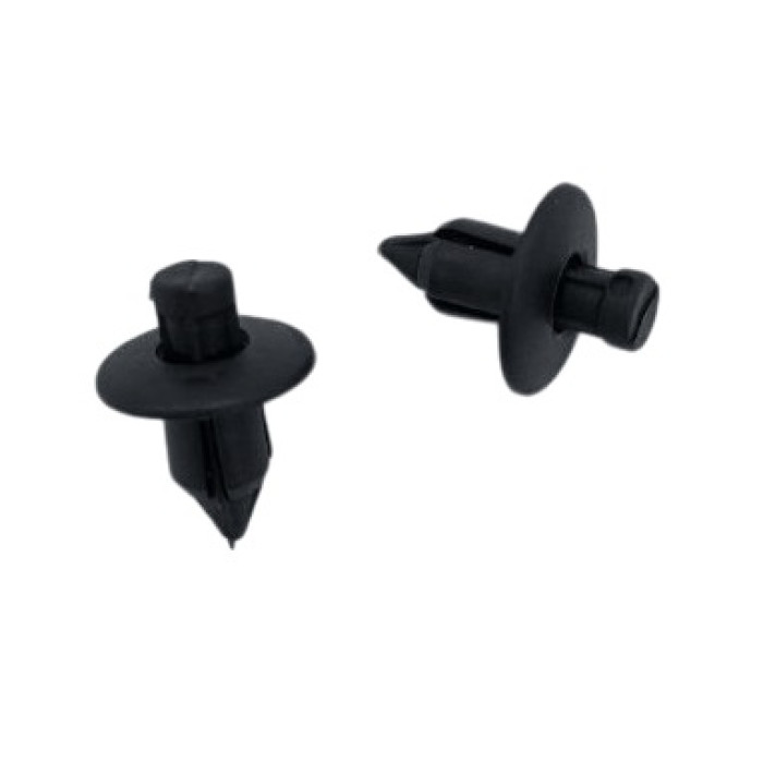 Нажимное крепление внутренней отделки салона, штырек без шляпки, 4-лепестковое