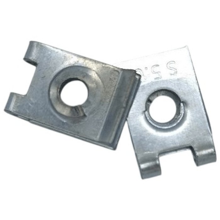 Зажим металический под саморез серый 5,6*13*21