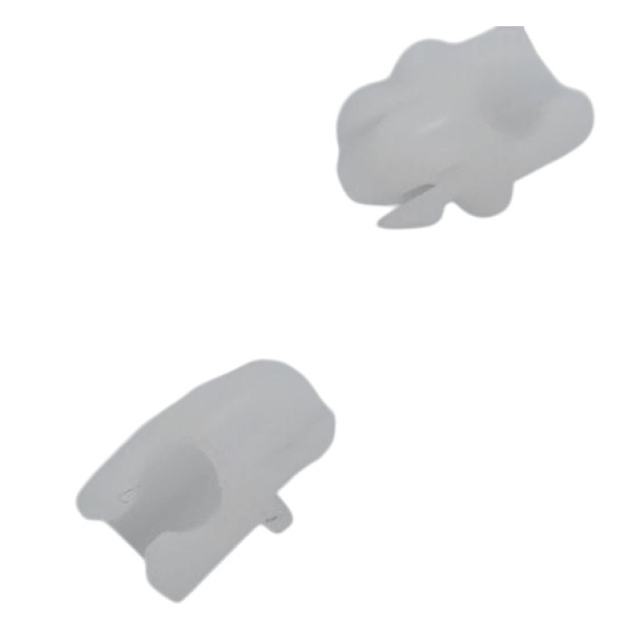 Фигурное крепление, держатель тяги (дверного замка) белый