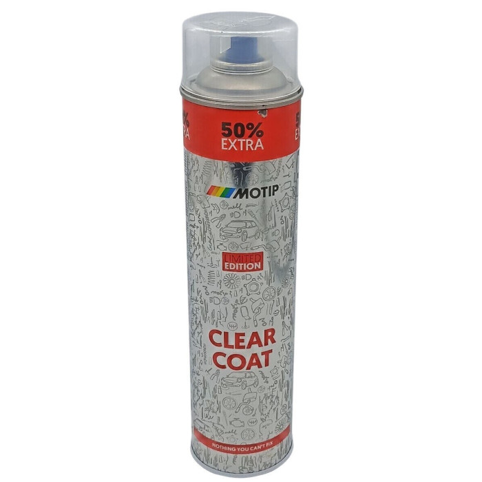 Швидкосохнучий лак для авто в аерозолі Motip +50% extra