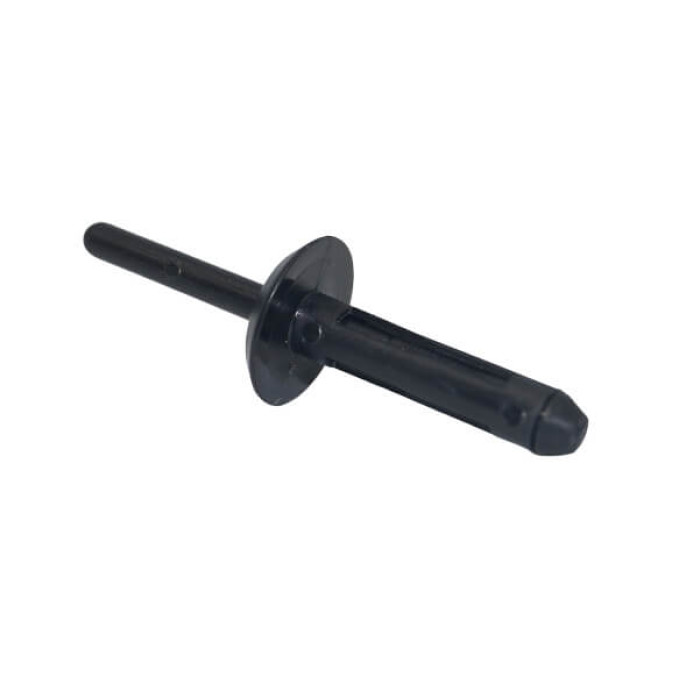 Пластикова заклепка для кріплення бампера, колір чорний.