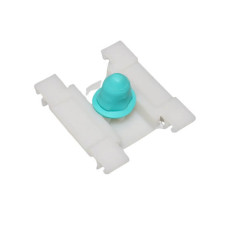 Кріплення бічного молдингу із гумовим ущільнювачем білий, короткий (арт.0185)