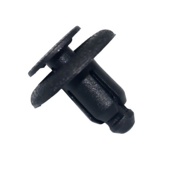 Натискне кріплення, 4х-пелюсткове, штирок з капелюшком, колір чорний (арт. 0247)