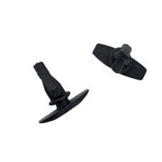 Нажимное крепление уплотнителя капота с фигурным основанием и узкой шляпкой, черный