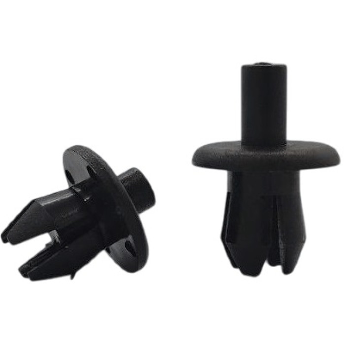 Крепление с нажимным штырьком, штырек без шляпки, 4х-лепестковое