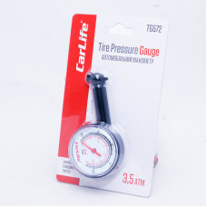 Манометр автомобільний 3,5Атм пластиковий CarLife TG572