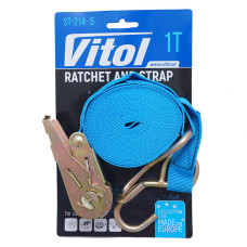 Трос стяжний Vitol ST 214-5 1 т стрічка 25 мм х 5 м