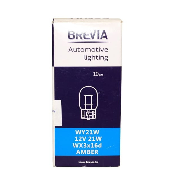 Лампа WY21W 12v 21W AMBER BREVIA
