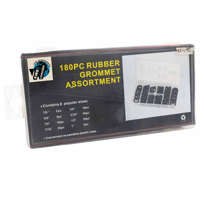 Набір гумових втулок 180шт. KR-6002 K7970, ціна за 1 шт.