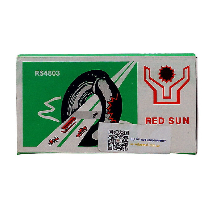 Набір для ремонту камер та шин Red Sun RS4803, клей + латки 35х25 мм - 48шт.