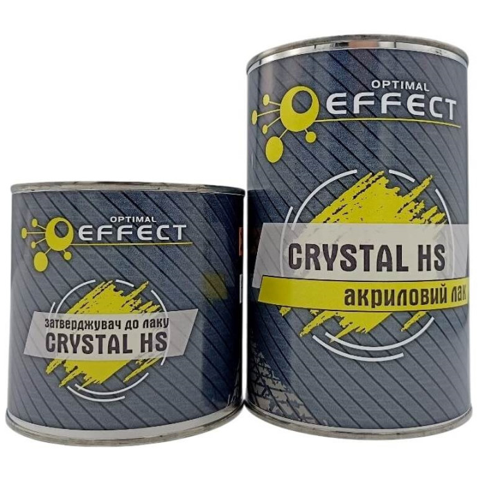 Лак акриловий EFFECT Crystal HS 2+1, 1л + 0,5 затверджувач