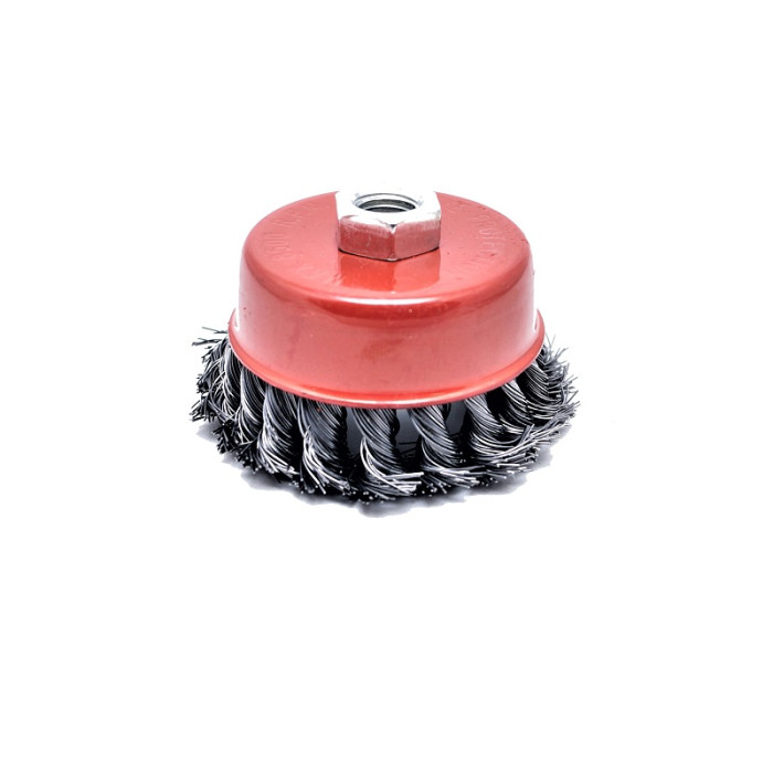 Щітка торцева плетена D75 мм, M14 Mastertool (19-7007)