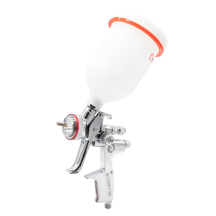 Краскопульт пневматичний HVLP II професійний, 1.4мм, бачок 600мл, 2бар INTERTOOL PT-0100