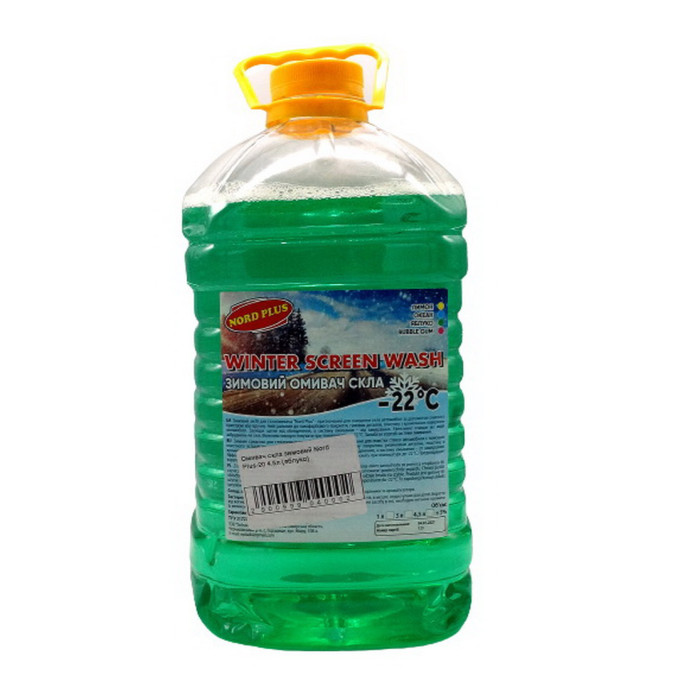 Зимовий омивач для скла Nord Plus -22°C (упаковка 4,5л.) яблуко
