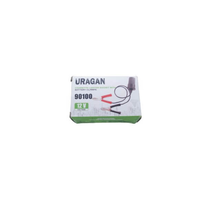 Адаптер із затискачами 12V URAGAN (90100)