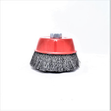 Щітка торцева Mastertool - D125мм М14, чорна рифлена (19-7212)