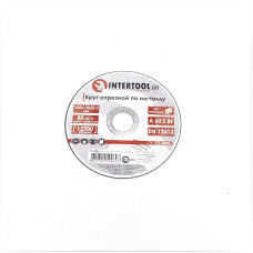 Диск відрізний по металу INTERTOOL 125*1.0*22.2мм CT-4006