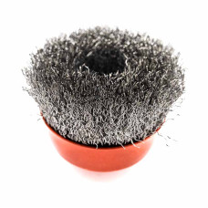 Щітка чашкова 85 мм, для УШМ, М14 (кручений дріт) INTERTOOL BT-1085