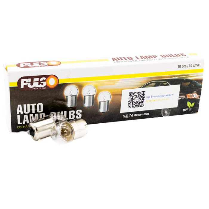Лампа габаритна PULSO S25 / BA15s / R10W 12v10w (арт. LP-25110)