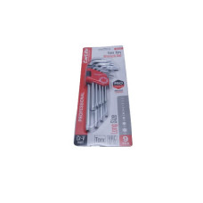 Набір ключів Г-подібних торцевих з отвором CARLIFE WR2112, (9шт.) середні