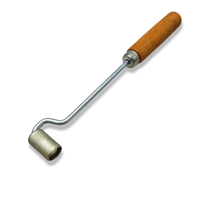 Валік великий прикатувальний металевий (довга ручка) D20/L150