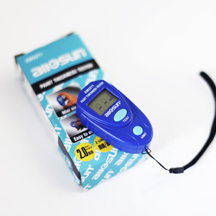 Автомобільний товщиномір Allosun EM2271 для лакофарбового покриття.