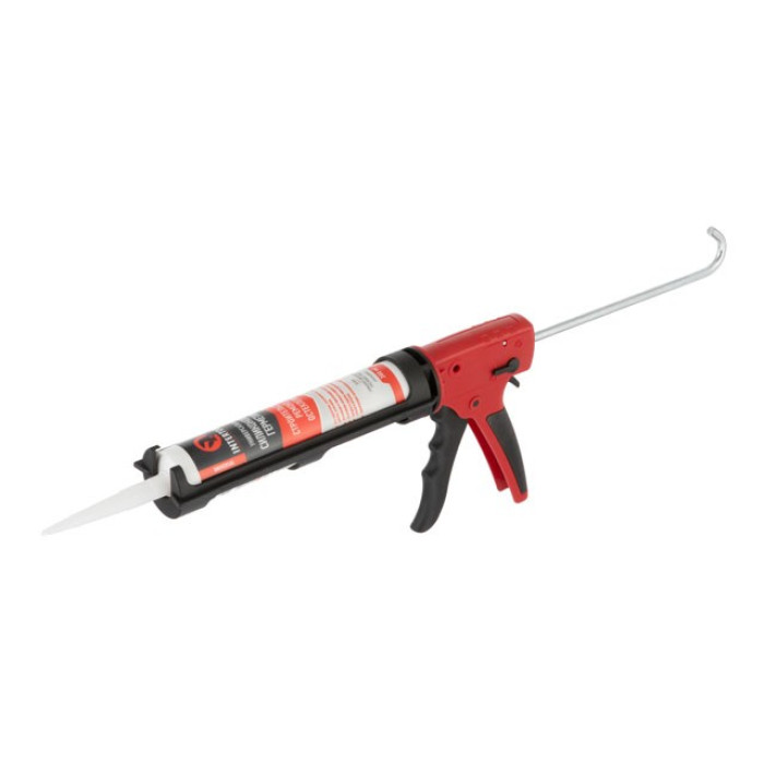 Пістолет для видавлювання силікону, посилений, 2 режими, аквастоп INTERTOOL HT-0028