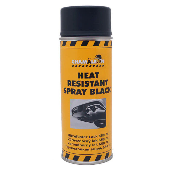 Фарба термостійка в аерозолі чорна CHAMALEON 26601, 400 мл 650℃