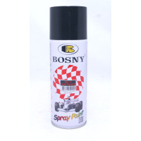 Акрилова емаль в аерозолі, чорна матова BOSNY 400мл (арт. №4)