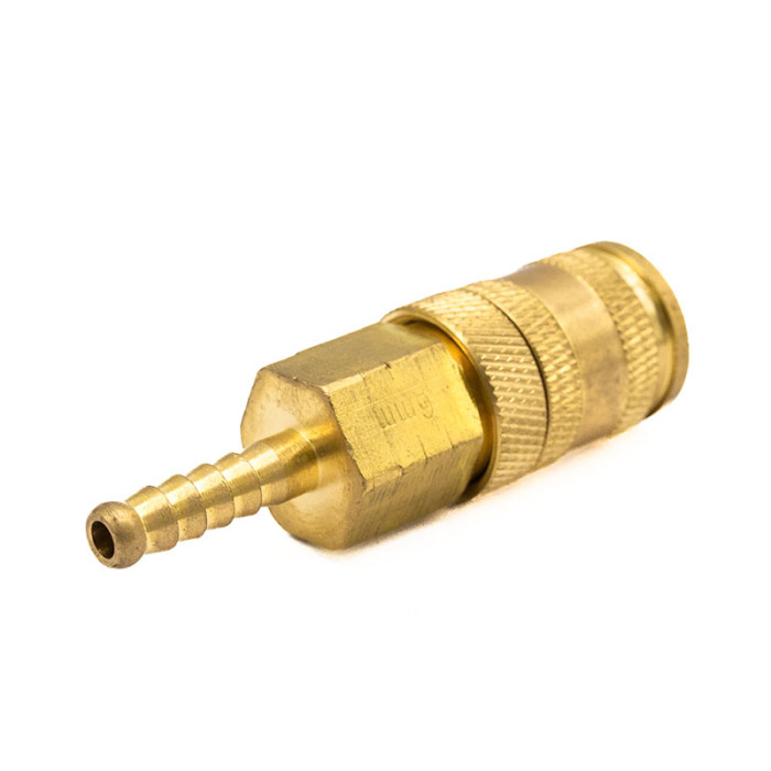 Швидкороз'ємне з'єднання з клапаном шланг SIGMA 06мм Латунь