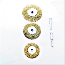 Набір дротяних щіток для дриля Mastertool - 50 x 63 x 75 мм (3 шт.) (19-9301)