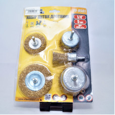 Набір дротяних щіток для дриля MasterTool (5 шт.) 19-9501