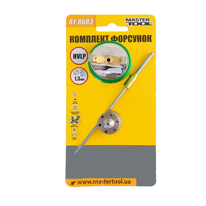 Комплект форсунок MASTERTOOL HVLP 1.3мм (81-8683)
