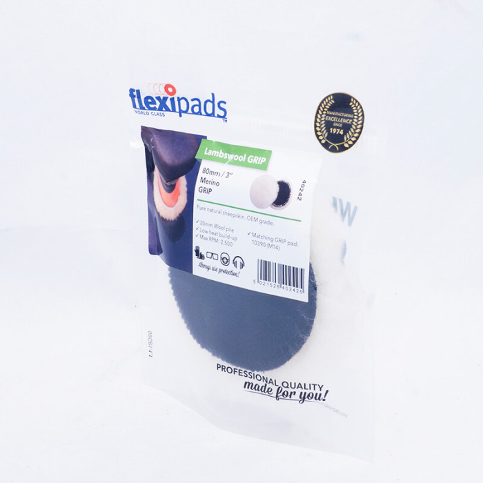Коло полірувальне лама з Flexipads Lambs Wool Velcro 80 мм. (3